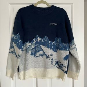 Mountain scene sweater